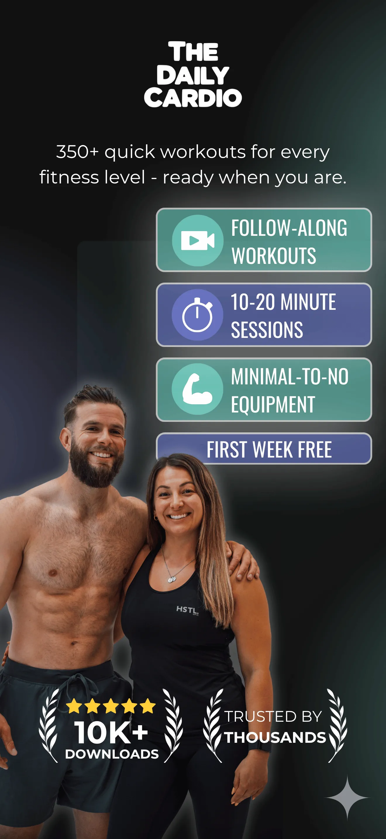 The Daily Cardio app – follow-along workouts, score tracking and community