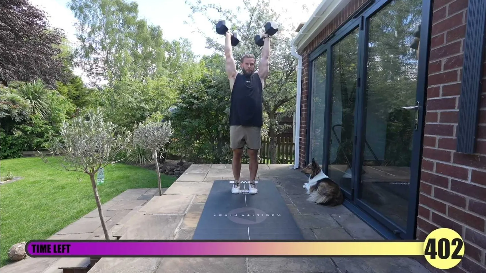 Outdoor dumbbell workout