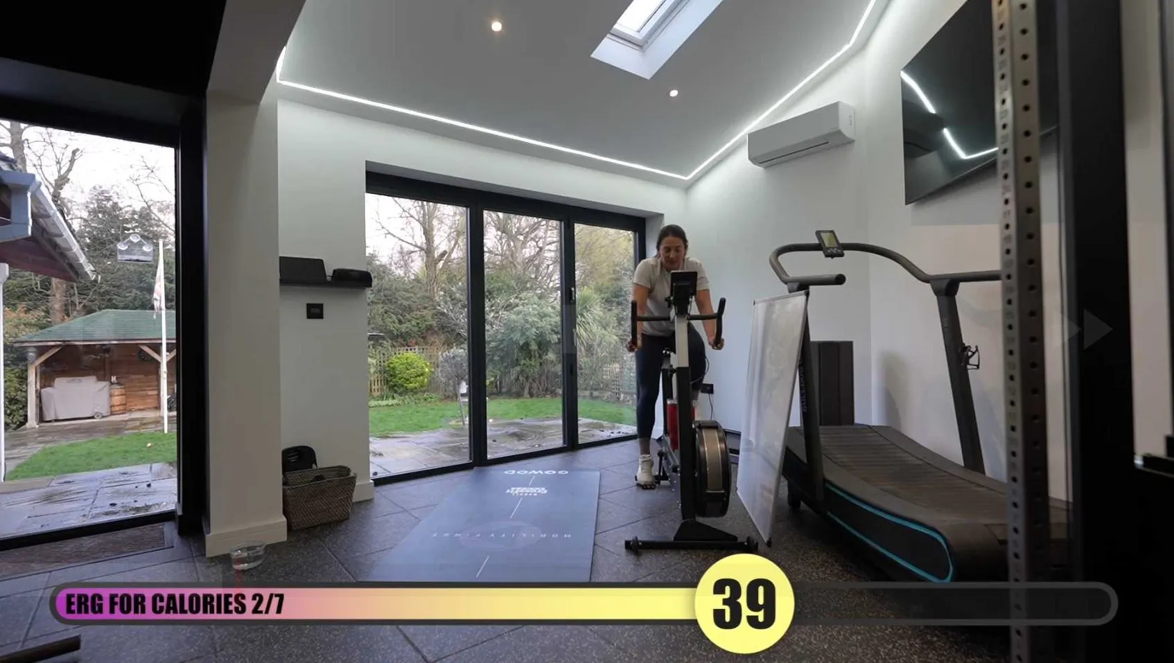 Home gym cardio workout